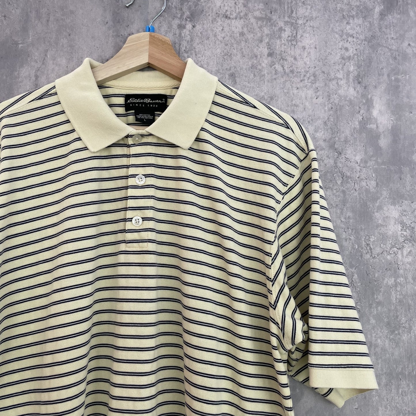 00s vintage 古着　ビンテージ　エディーバウアー　EddieBauer　ポロシャツ　ボーダー　カジュアル　紳士