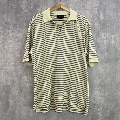 00s vintage 古着　ビンテージ　エディーバウアー　EddieBauer　ポロシャツ　ボーダー　カジュアル　紳士