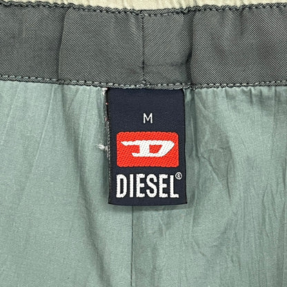 90s DIESEL ディーゼル ナイロンパンツ ドローコード カーキ グリーン M vintage 古着