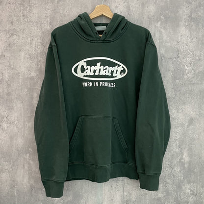 00s vintage 古着　ビンテージ　カーハート　パーカー　スウェット　フロントロゴ　Carhartt