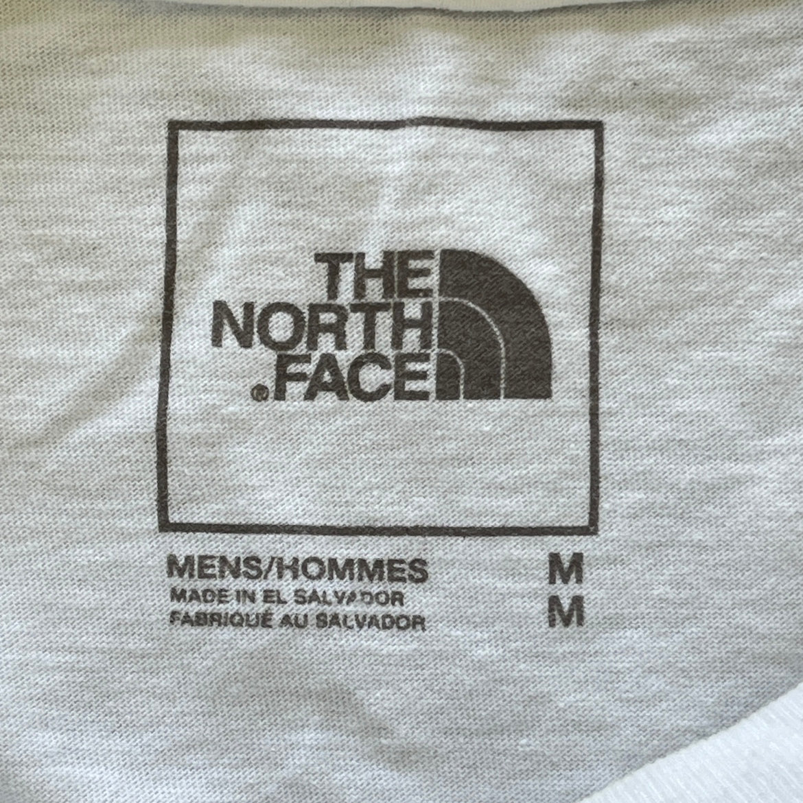 THE NORTH FACE ザ・ノースフェイス 半袖Tシャツ フロントロゴ 白 Mサイズ 古着