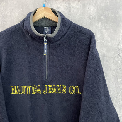 90s vintage 古着　ビンテージ　USA製　ノーティカ　ハーフジップ　フリース　メンズ　NAUTICA