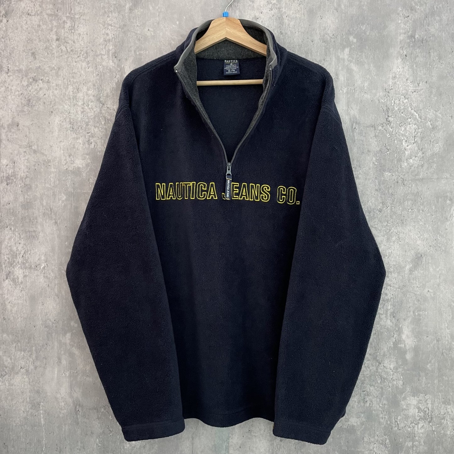 90s vintage 古着　ビンテージ　USA製　ノーティカ　ハーフジップ　フリース　メンズ　NAUTICA