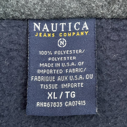 90s vintage 古着　ビンテージ　USA製　ノーティカ　ハーフジップ　フリース　メンズ　NAUTICA