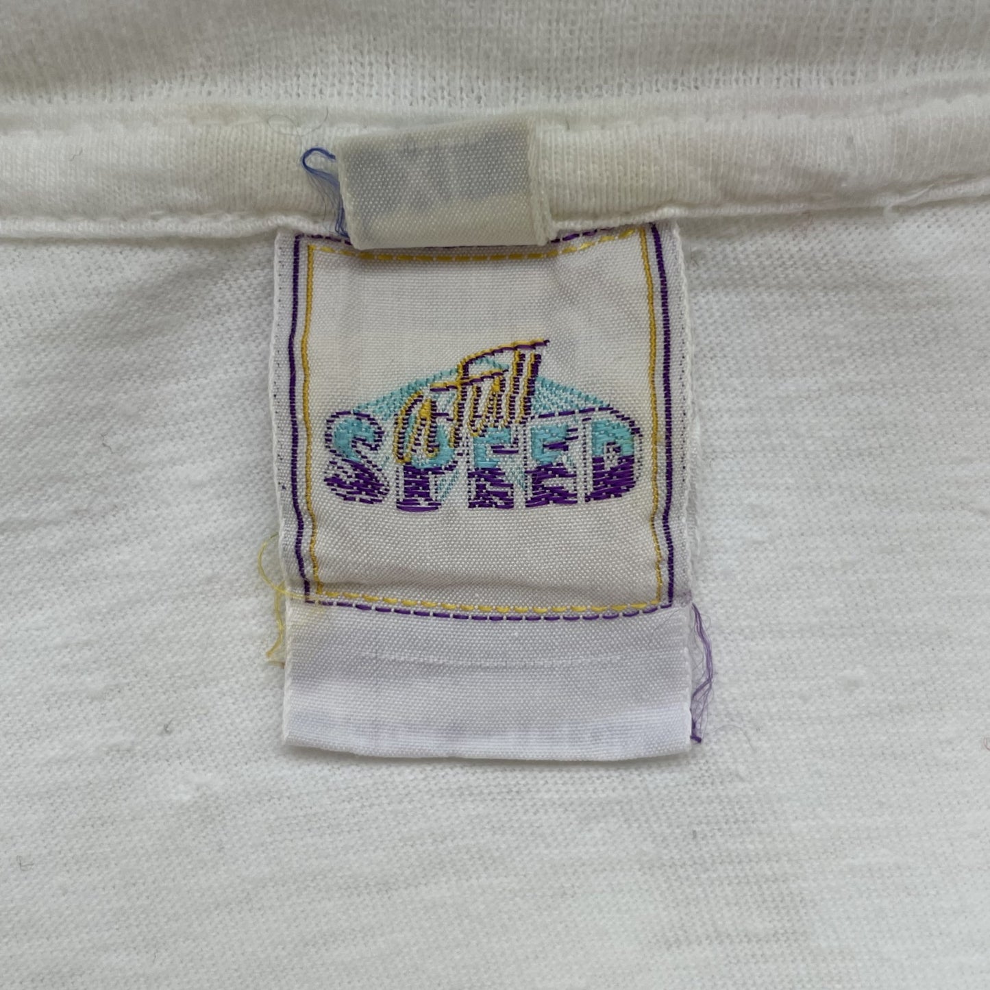 90s vintage 古着　ビンテージ　speed Tシャツ　両シングルステッチ　フロントデザイン　アメカジ　カジュアル