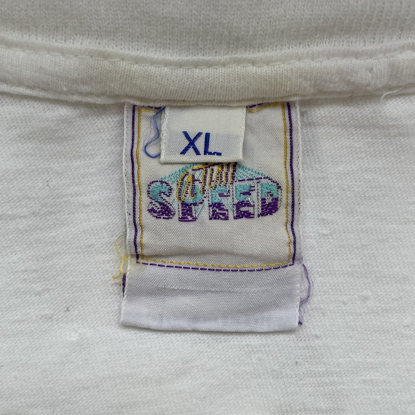 90s vintage 古着　ビンテージ　speed Tシャツ　両シングルステッチ　フロントデザイン　アメカジ　カジュアル