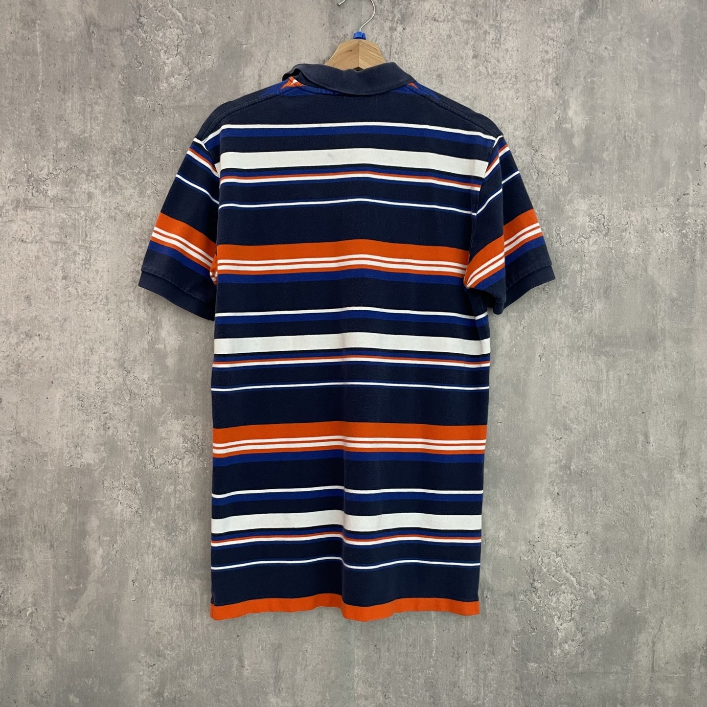 90s vintage 古着　ビンテージ　ラルフローレン　RalphLauren 刺繍ロゴ　ボーダー　ポロシャツ　紳士　カジュアル　メンズ