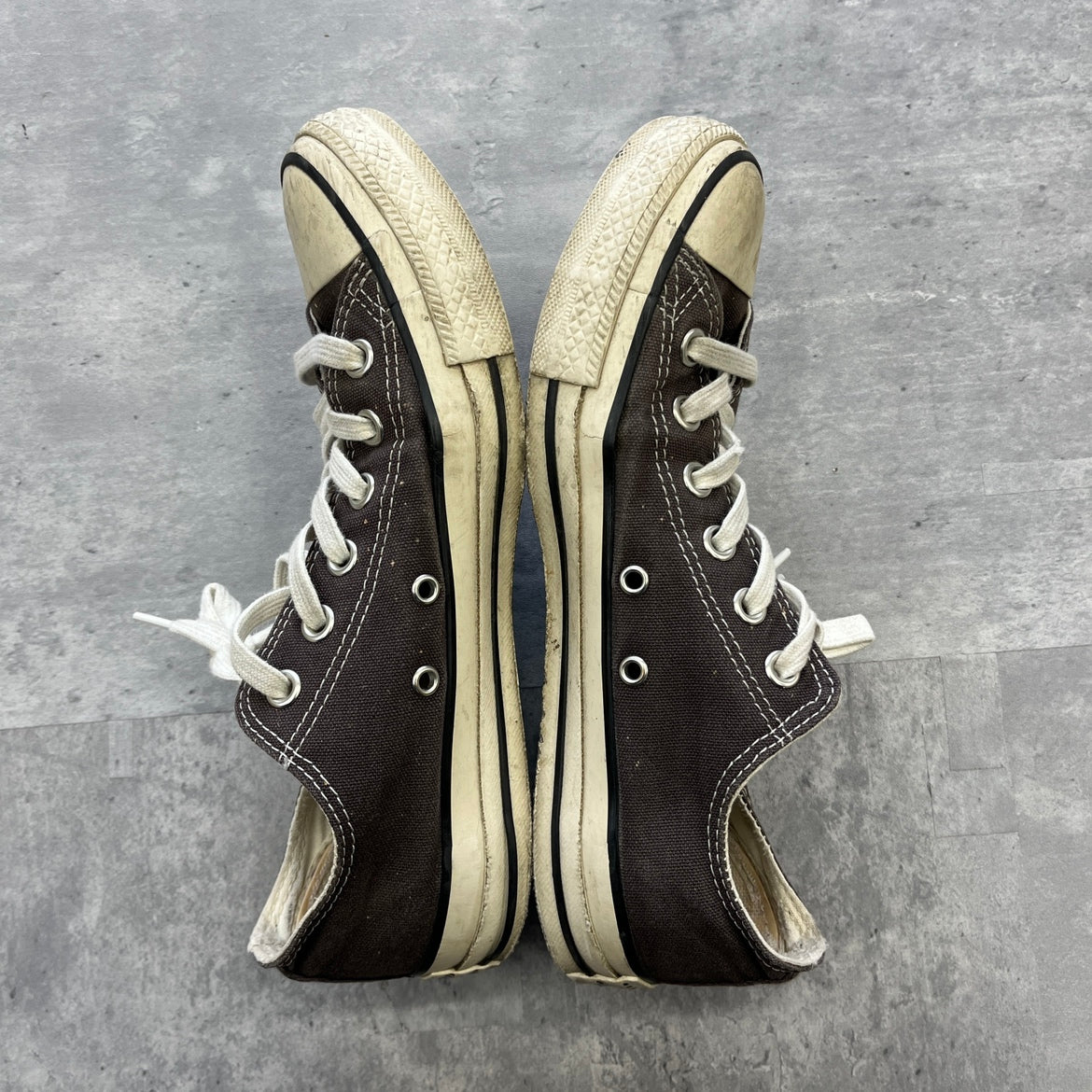 CONVERSE コンバース スニーカー ローカット ALL STAR US COLORS OX オールスター 25cm ブラウン 古着