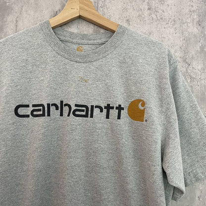 00s vintage 古着　ビンテージ　カーハート　Carhartt  Tシャツ　ビッグロゴ　ストリート　プリントロゴ