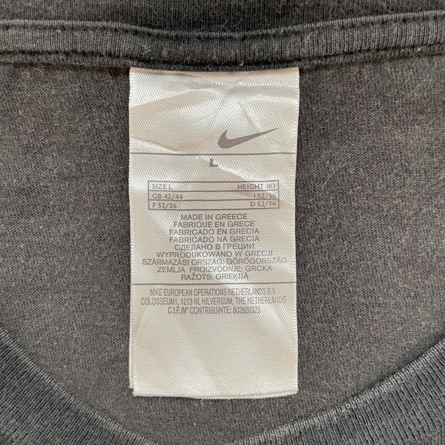 00s vintage 古着　ビンテージ　NIKE ナイキ　Tシャツ　刺繍ロゴ　スポーツ　ストリート　