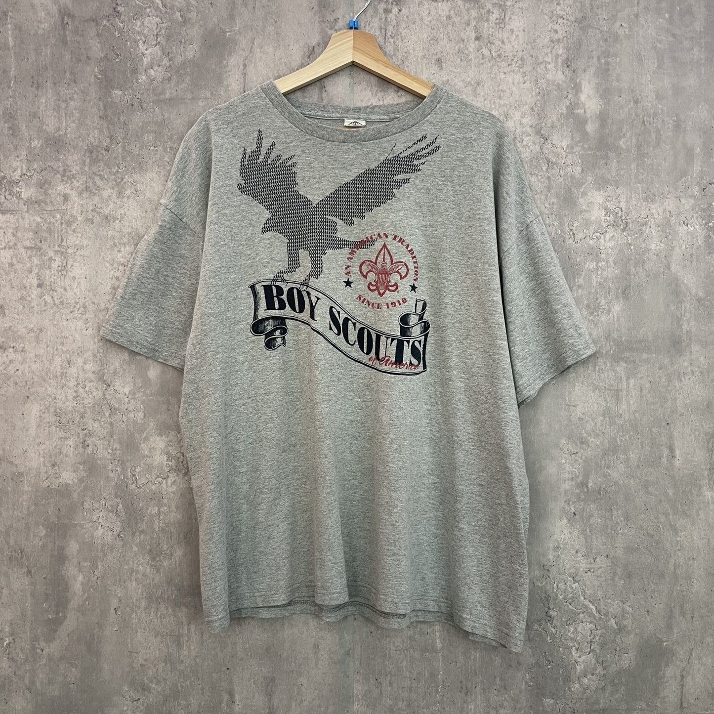 00s vintage 古着　ビンテージ　Tシャツ　DELTA デルタ　鷹　グレー　ストリート