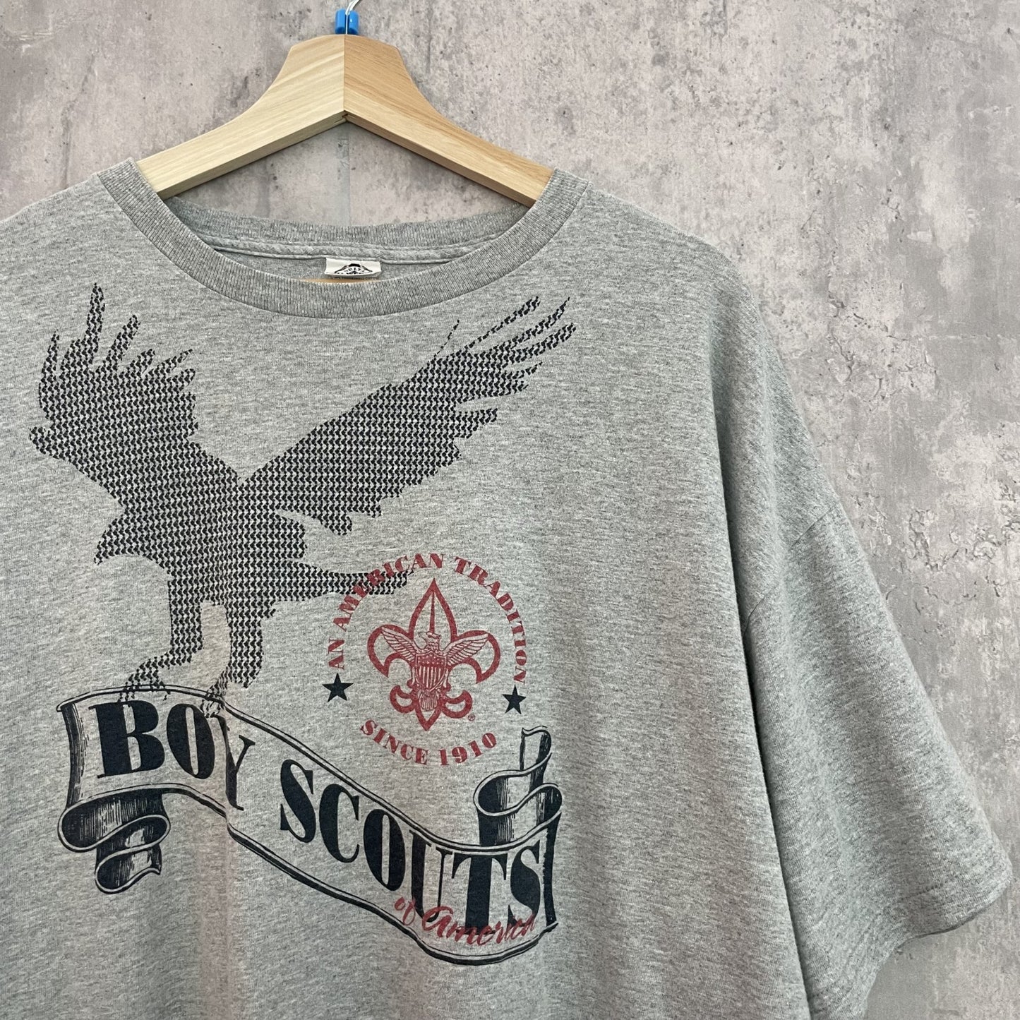 00s vintage 古着　ビンテージ　Tシャツ　DELTA デルタ　鷹　グレー　ストリート