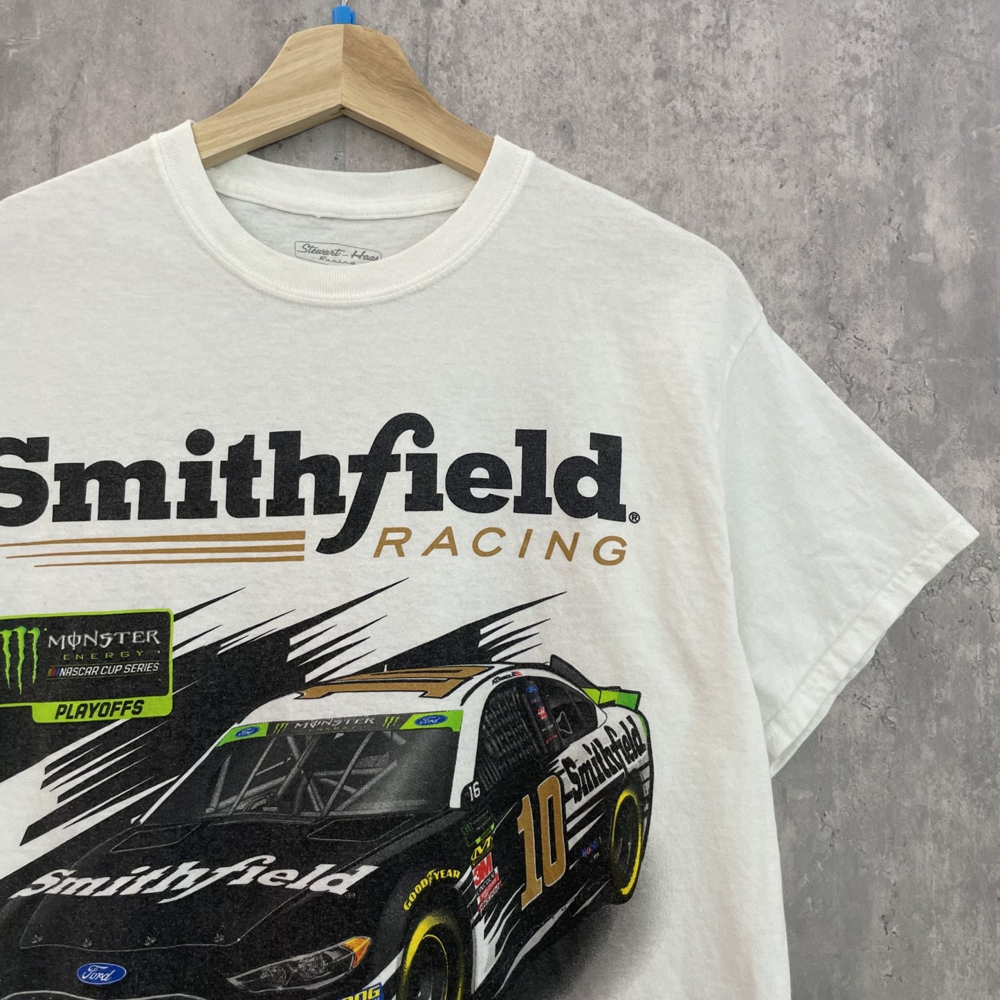 00s vintage 古着　ビンテージ　Tシャツ　モーター　レーシング　ホワイト　ストリート　両面ロゴ