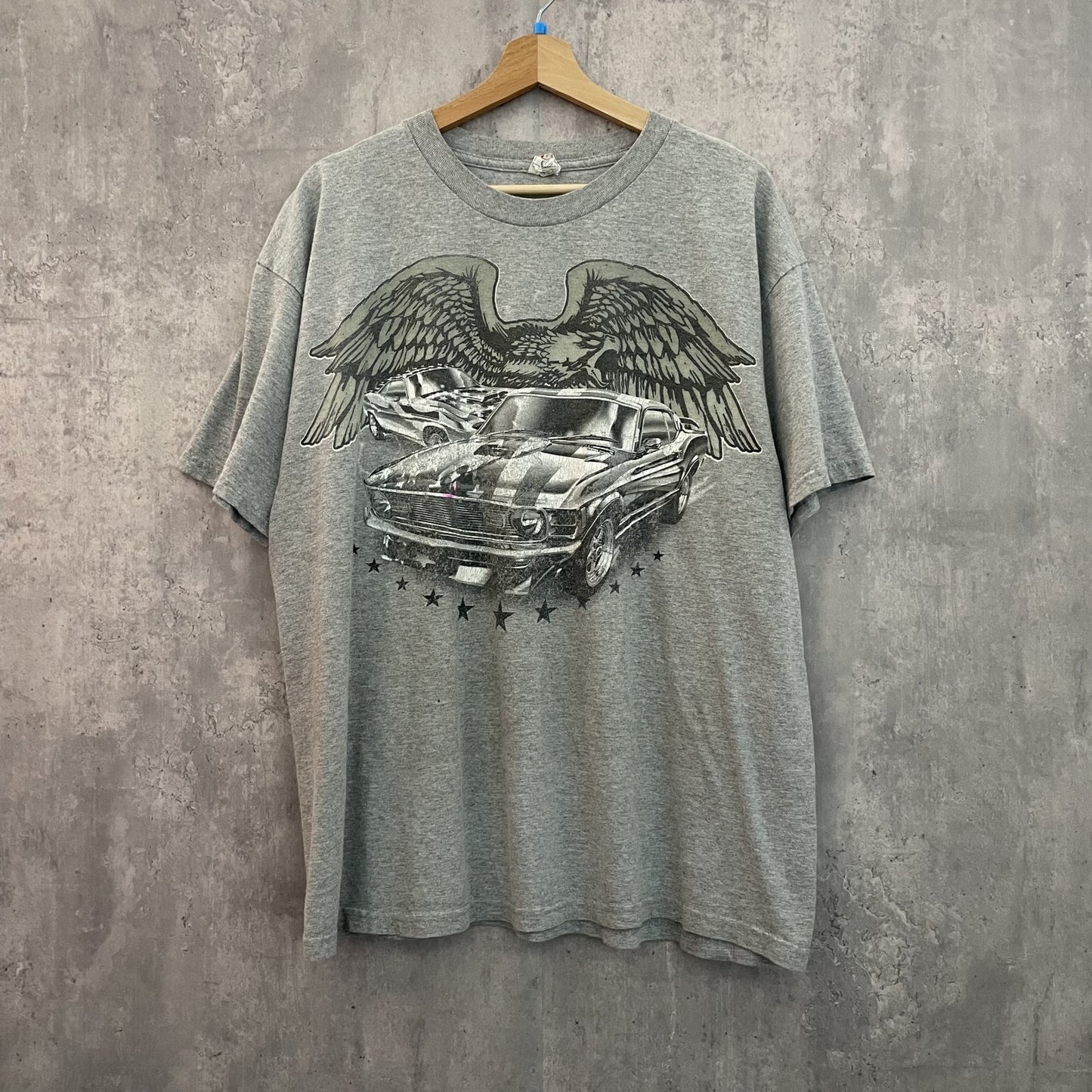 vintage 古着　ビンテージ　Tシャツ　モーター　鷹　プリント　ストリート