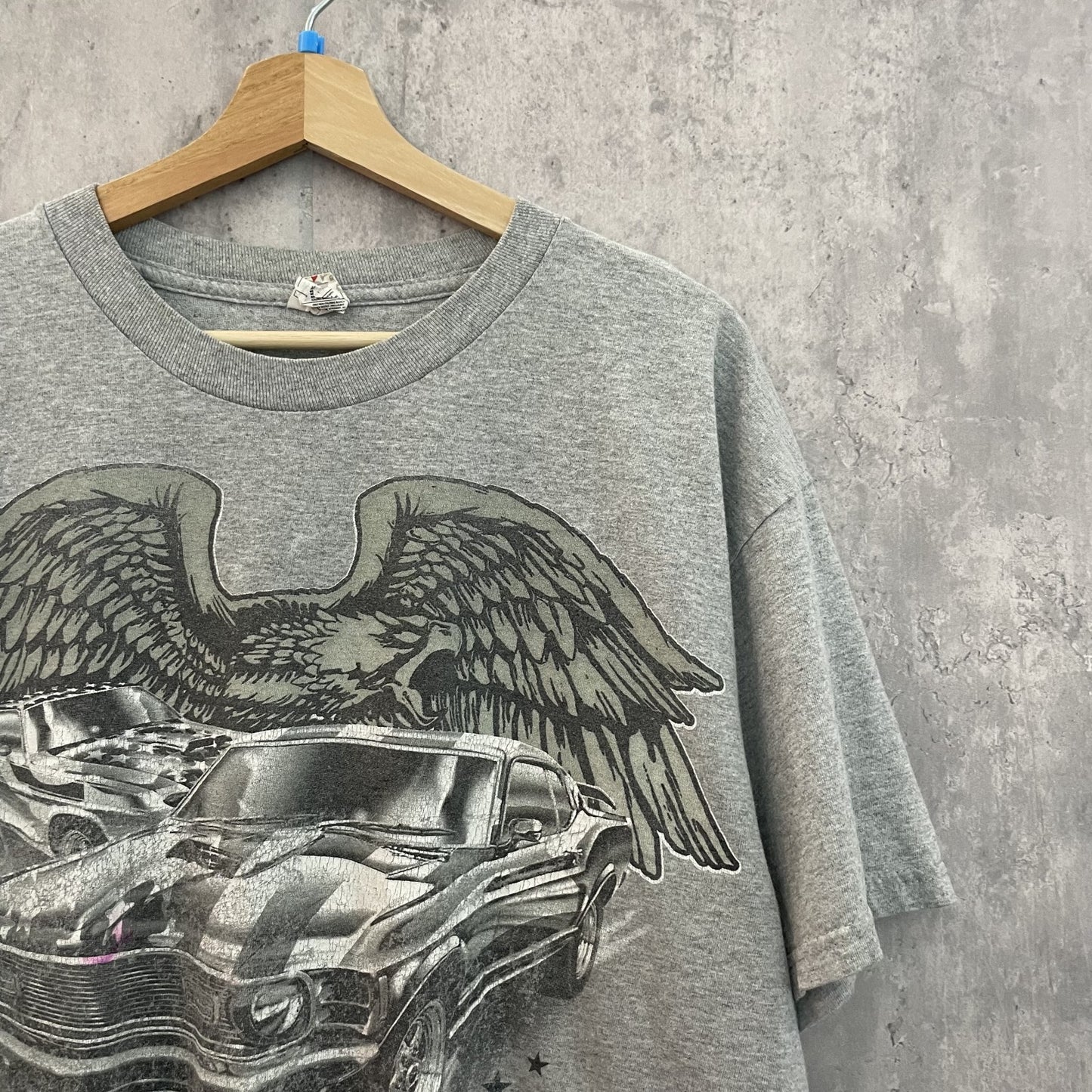 vintage 古着　ビンテージ　Tシャツ　モーター　鷹　プリント　ストリート