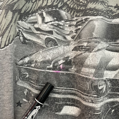 vintage 古着　ビンテージ　Tシャツ　モーター　鷹　プリント　ストリート