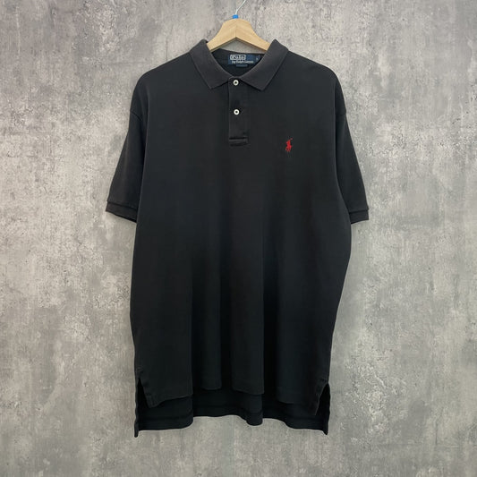 90s vintage 古着　ビンテージ　ラルフローレン　RalphLauren ポロシャツ　紳士　カジュアル　刺繍