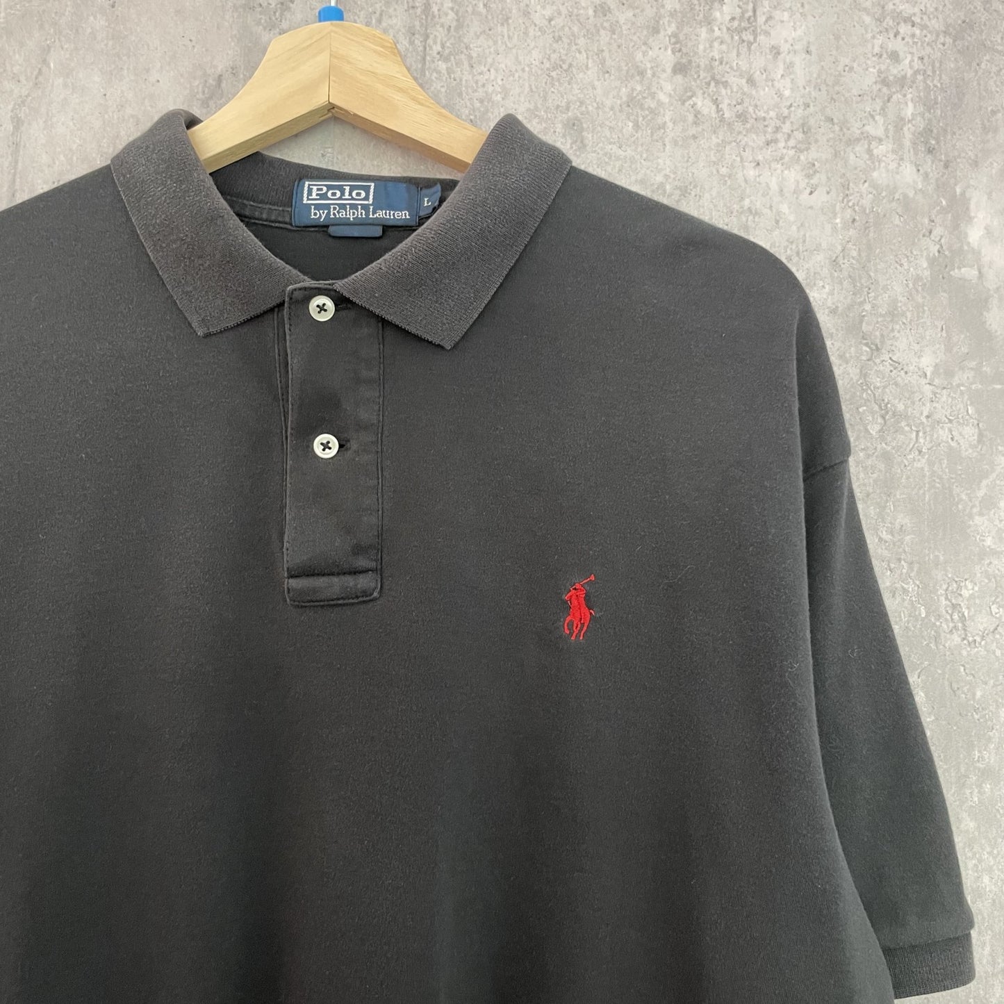 90s vintage 古着　ビンテージ　ラルフローレン　RalphLauren ポロシャツ　紳士　カジュアル　刺繍