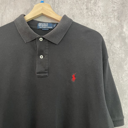 90s vintage 古着　ビンテージ　ラルフローレン　RalphLauren ポロシャツ　紳士　カジュアル　刺繍