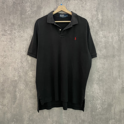 90s vintage 古着　ビンテージ　ラルフローレン　RalphLauren ポロシャツ　紳士　カジュアル　刺繍