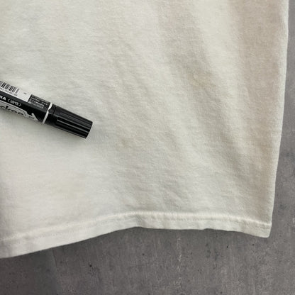 00s vintage 古着　ビンテージ　Tシャツ　オーバーサイズ　フロントプリント　ストリート　スケーター　ホワイト