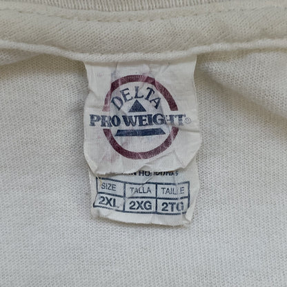 00s vintage 古着　ビンテージ　Tシャツ　オーバーサイズ　フロントプリント　ストリート　スケーター　ホワイト