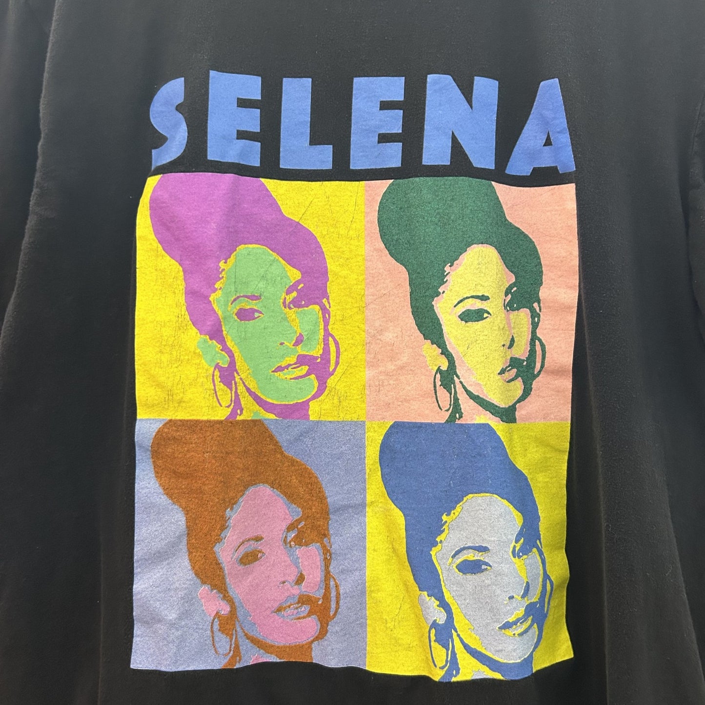 00s vintage 古着　ビンテージ　セレーナゴメス　アーティストTシャツ　バンドTシャツ　ブラック　ストリート　プリント