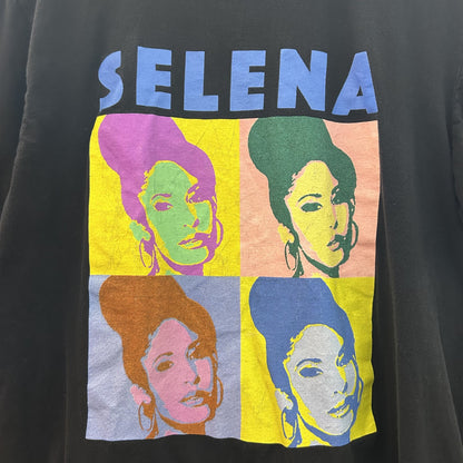 00s vintage 古着　ビンテージ　セレーナゴメス　アーティストTシャツ　バンドTシャツ　ブラック　ストリート　プリント