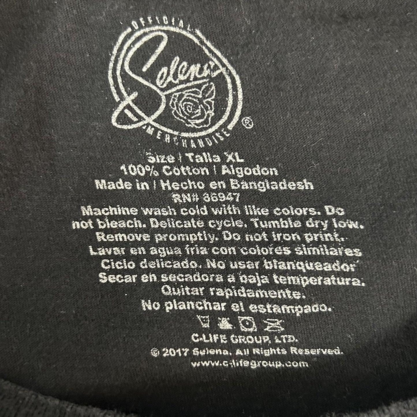 00s vintage 古着　ビンテージ　セレーナゴメス　アーティストTシャツ　バンドTシャツ　ブラック　ストリート　プリント