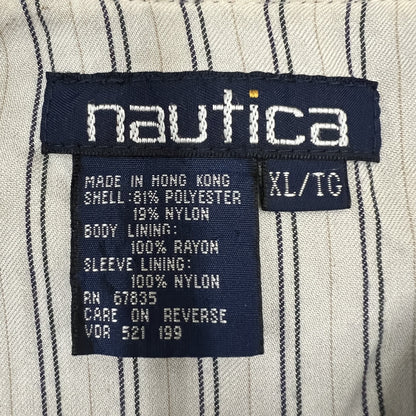 NAUTICA ノーティカ ブルゾン ナイロンジャケット ワンポイント刺繍 古着