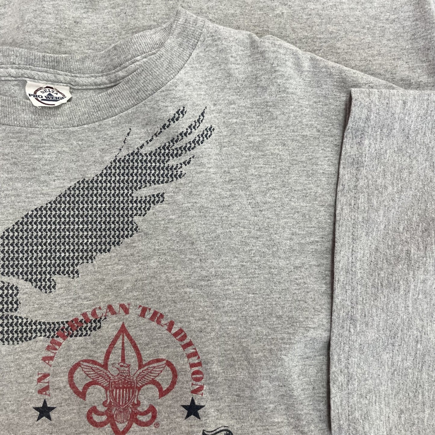 00s vintage 古着　ビンテージ　Tシャツ　DELTA デルタ　鷹　グレー　ストリート