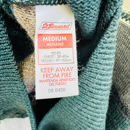 KNITWEA ニットセーター 総柄 Mサイズ 古着