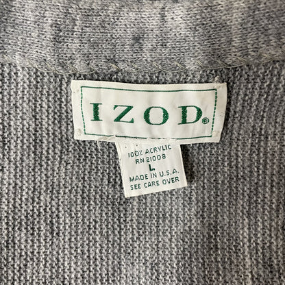 90s vintage 古着　ビンテージ　IZOD USA製　アイゾッド　アクリルカーディガン　カジュアル