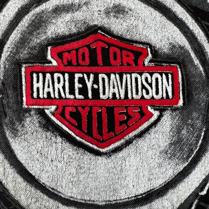 HARLEY DAVIDSON ハーレーダビッドソン パロディ ブート HUNDER & LIGHTNING OVP サンダー シングルステッチ VTモーター tシャツ　