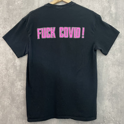 00s vintage 古着　ビンテージ　ギルだん　GILDAN  プリントTシャツ　スチールパンサー　メタル　ストリート　ピンク