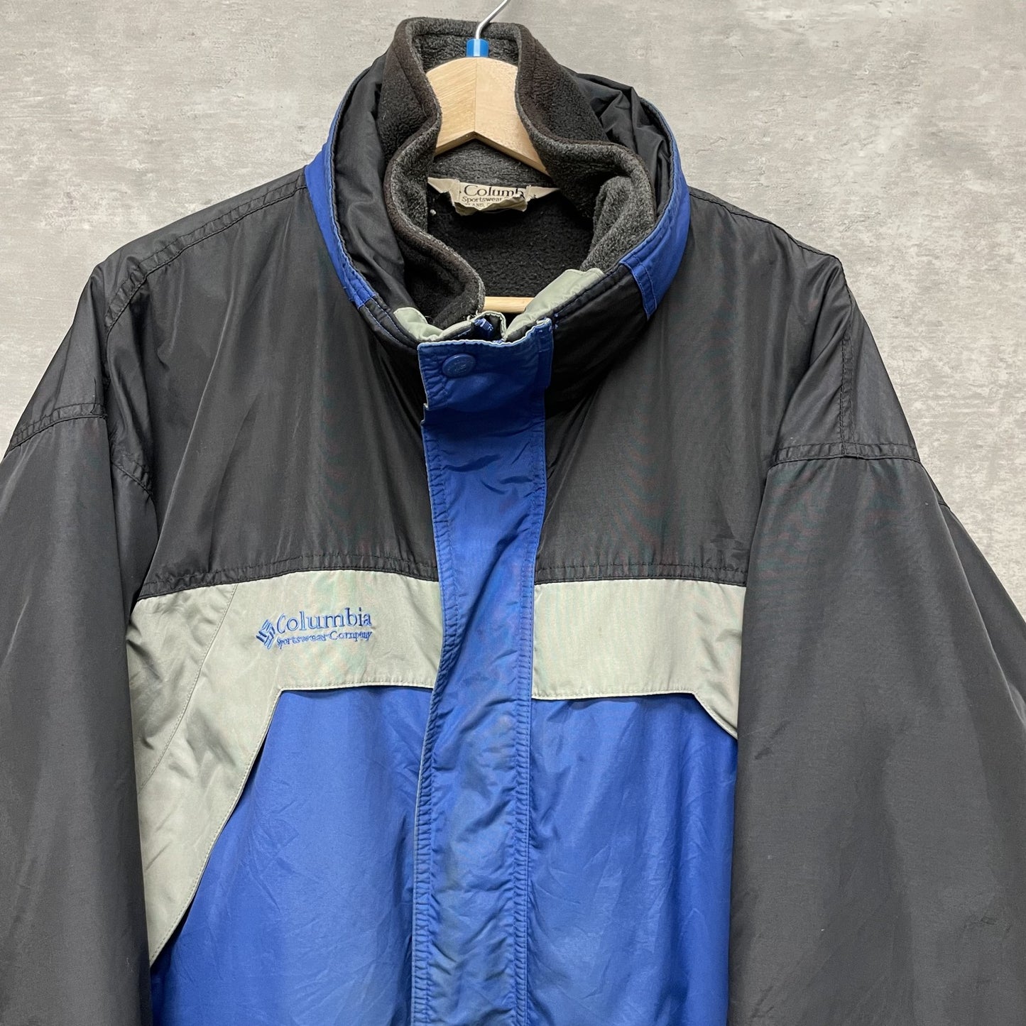 90s vintage 古着　ビンテージ  コロンビア　Columbia マウンテン　裏地フリース ダブルジップ　アウトドア　ナイロン