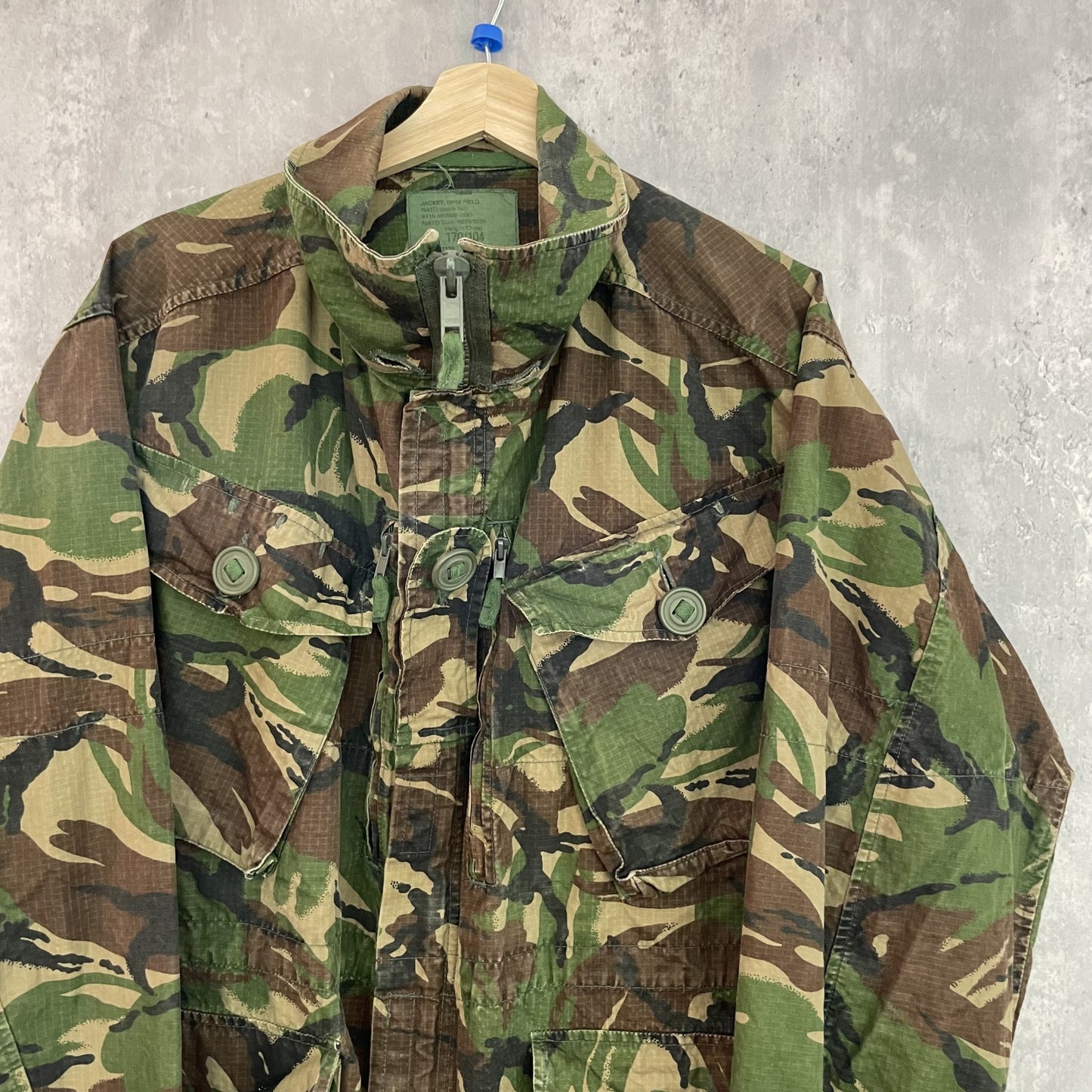 90s vintage 古着　ビンテージ　イギリス軍　コンバットジャケット　DPMカモ　カモ柄　迷彩　