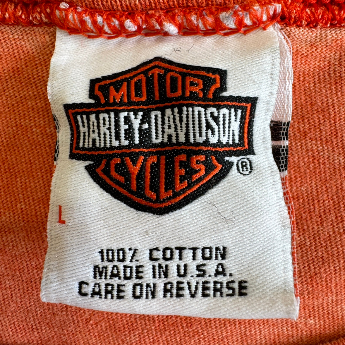 90年代 USA製 HARLEY-DAVIDSON ハーレーダビッドソン ロンT Lサイズ