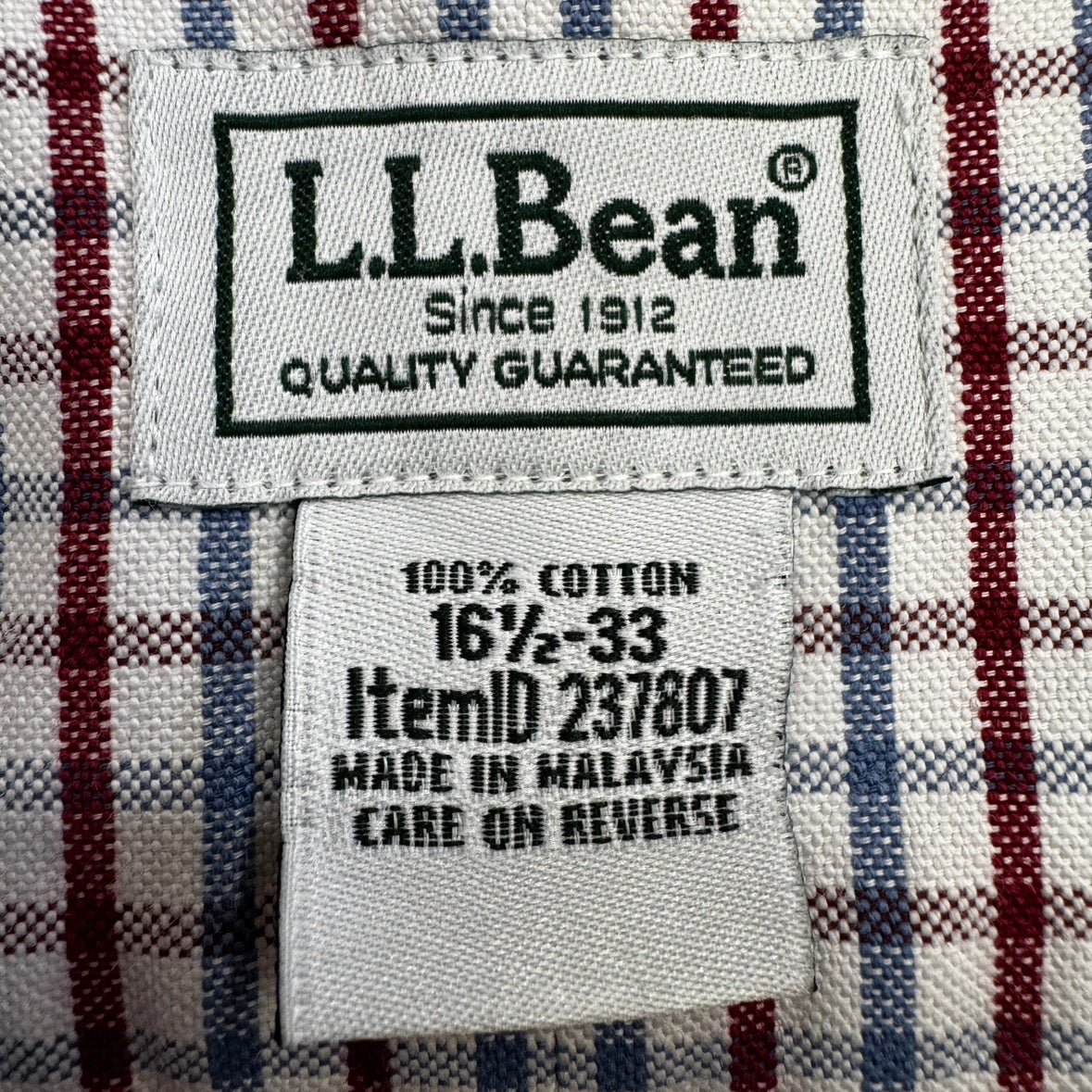 90s L.L.Bean エルエルビーン ボタンダウンシャツ 胸ポケット チェックサイズ 2XL マレーシア製