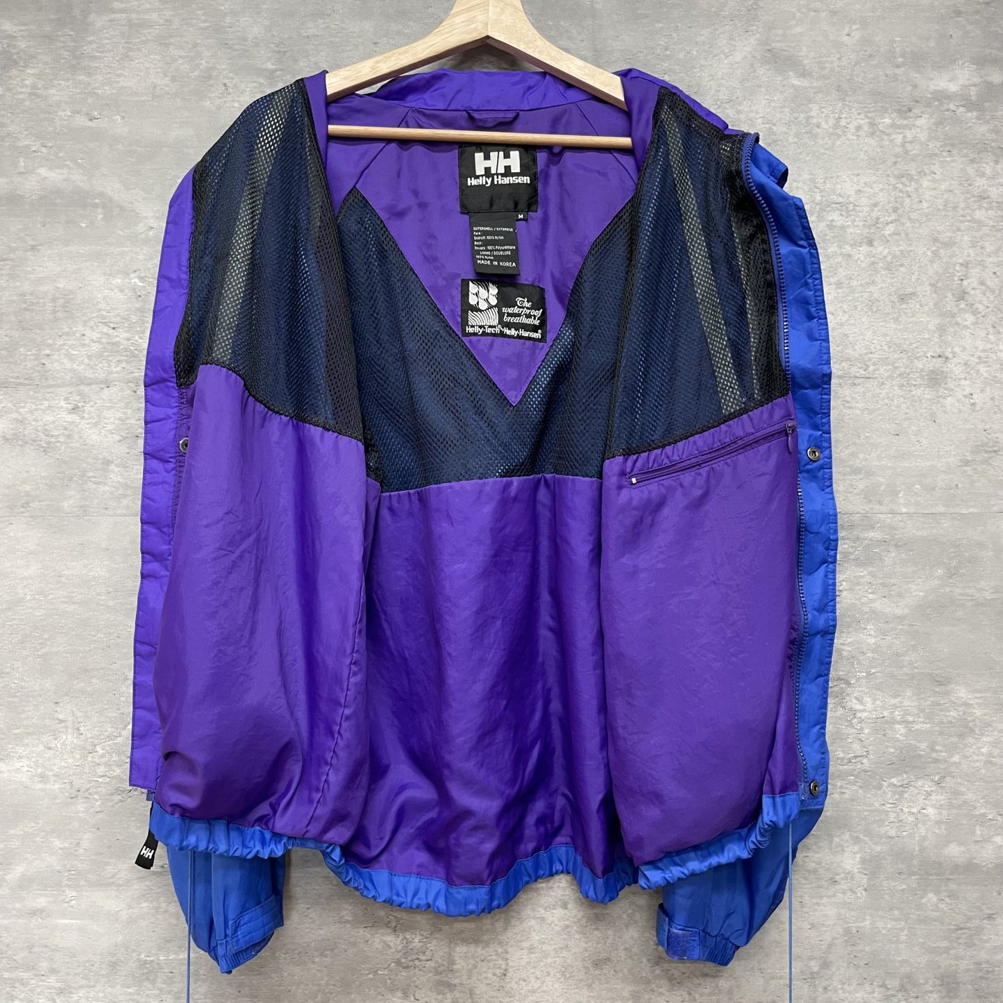 90s vintage 古着　ビンテージ　HellyHansen ヘリーハンセン　ナイロン　マウンテンジャケット　アウトドア　テック