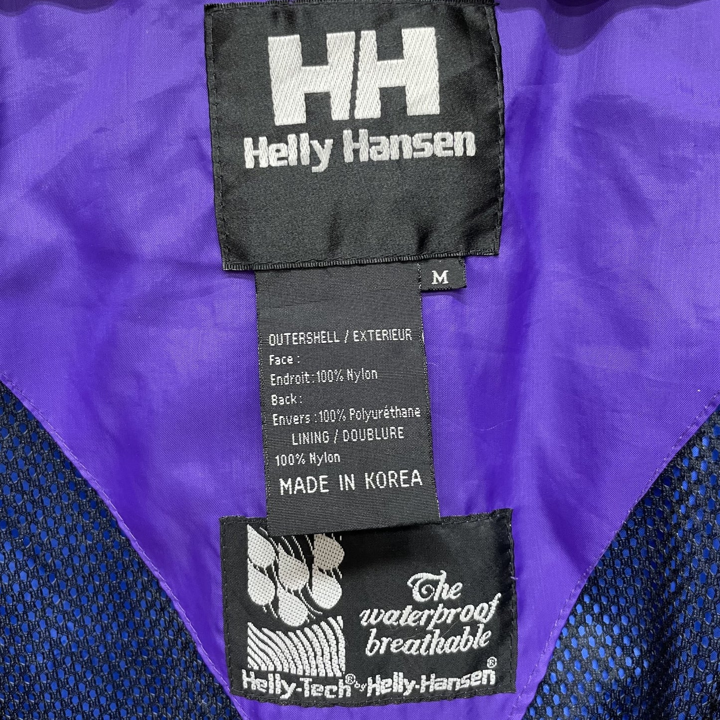 90s vintage 古着　ビンテージ　HellyHansen ヘリーハンセン　ナイロン　マウンテンジャケット　アウトドア　テック