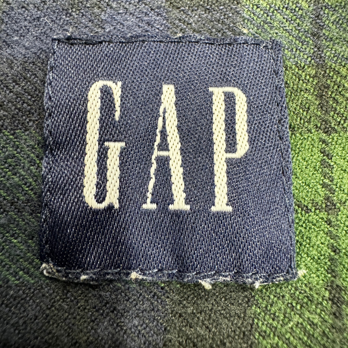 GAP ギャップ 長袖チェックシャツ ボタンダウン サイズL スリランカ製