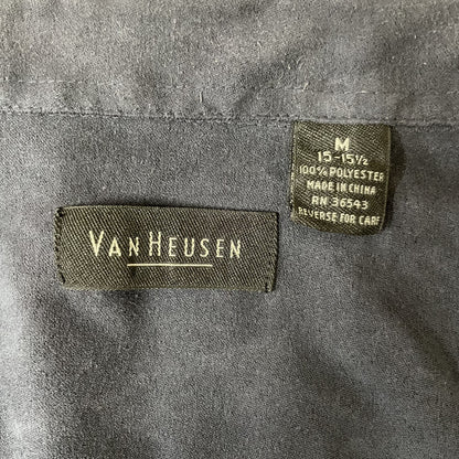 90s vintage 古着　ビンテージ　バンヒューゼン　長袖シャツ　ベロア　カジュアル　VANHEUSEN