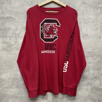 00s vintage 古着　ビンテージ　ロンT Tシャツ　長袖　カレッジTシャツ　プリント　チーム