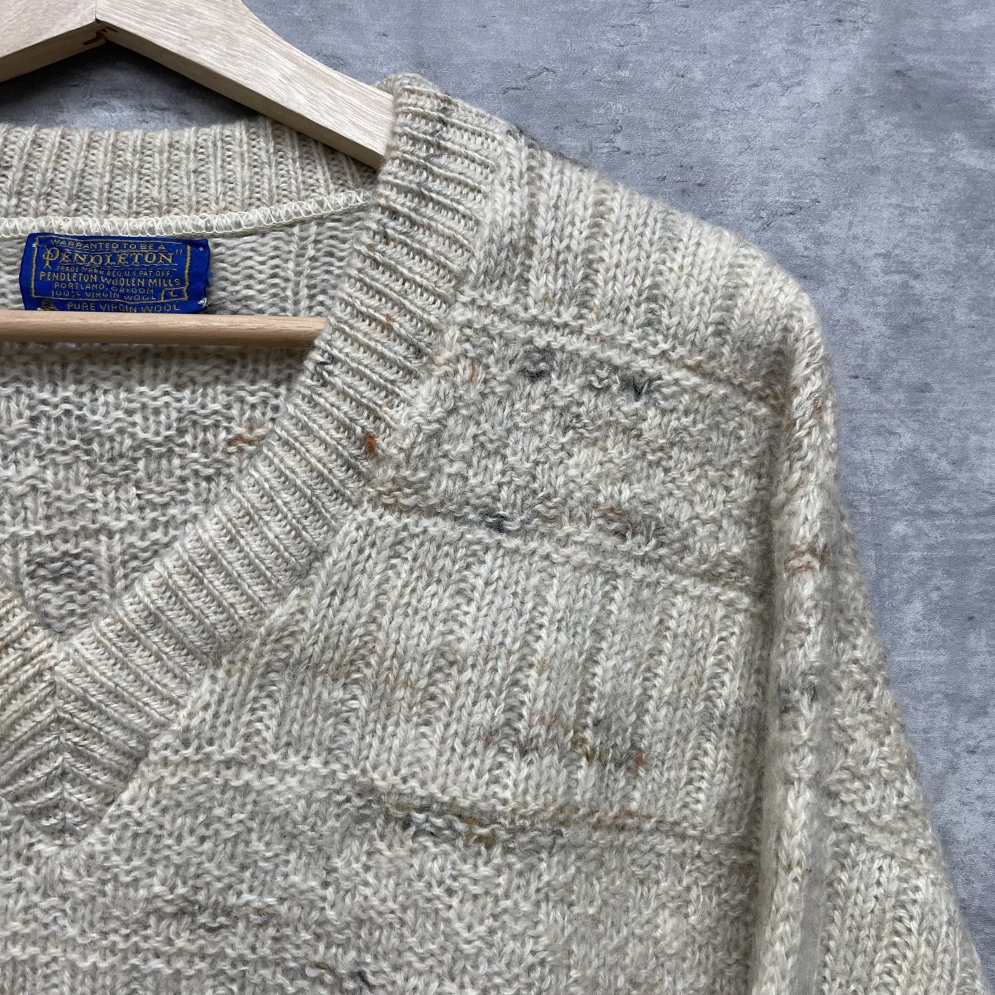 70s vintage 古着　ビンテージ　ペンドルトン　PENDLETON ウール　USA製　長袖ニット　セーター