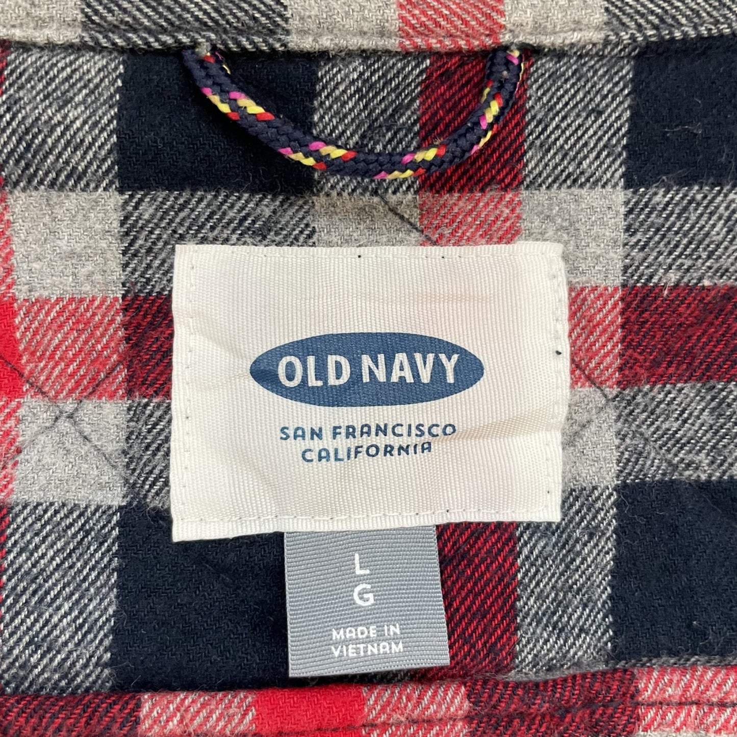 00s vintage 古着　ビンテージ　OLDNAVY オールドネイビー　裏地ネル　スナップジャケット