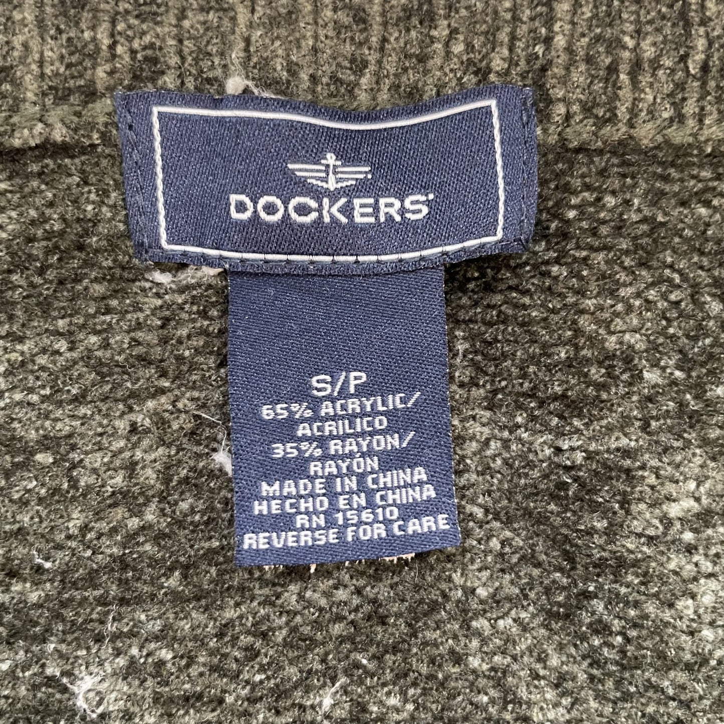 00s vintage 古着　ビンテージ　ドッカーズ　ベロアニット　カーキー　デザイン　カジュアル　DOCKERS