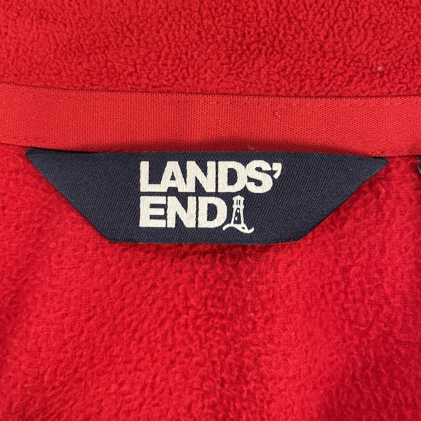 00s vintage 古着　ビンテージ　ランズエンド　フリースジャケット　ハーフジップ　LANDS'END