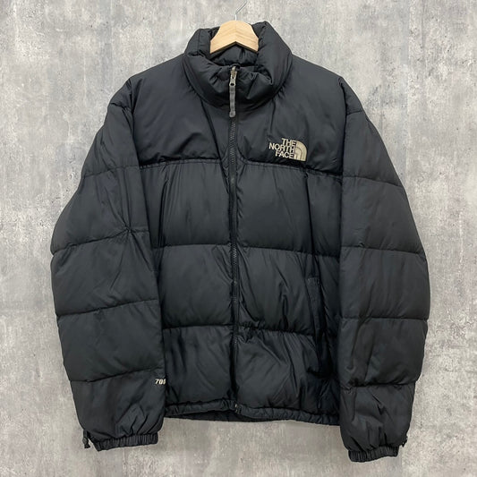 THE NORTH FACE ヌプシジャケット 700フィルパワー ダウンジャケット グースダウン ノースフェイス ブラック 黒 アウトドア 古着 ビンテージ