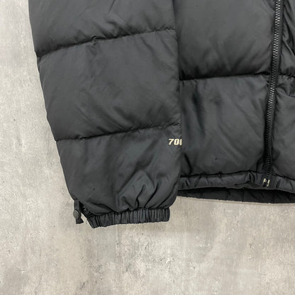 THE NORTH FACE ヌプシジャケット 700フィルパワー ダウンジャケット グースダウン ノースフェイス ブラック 黒 アウトドア 古着 ビンテージ